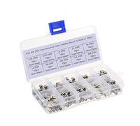 Fusible 100 pièces/ensemble 5x20mm Kits assortis de fusibles en verre à soufflage rapide, fusibles en verre à soufflage rapide 0.2A 0.5A 1A 2A 3A 5A 8A 10A 15A 20A Câblage de protection