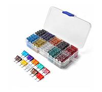 Fusible 100 pièces fusibles de voiture 2A 3A 5A 7.5A 10A 15A 20A 25A 30A 35A Ampère avec boîte Clip assortiment Auto lame Type fusible ensemble Câblage de protection