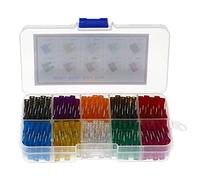 Fusible 100 pièces Kit de fusibles à lame Standard assortis 2A 3A 5A 7.5A 10A 15A 20A 25A 30A 35A Câblage de protection