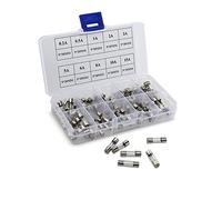 Fusible 100pcs 5x20mm Fusible en verre à soufflage rapide Kit assorti de fusibles en verre à soufflage rapide Câblage de protection