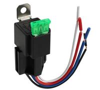 Fusible 12 V pour relais automobile Gebildet 30 A Ato Atc Fusible à lame 4 broches Spst Relais électriques automobiles avec fils robustes 12 AWG pour voiture, camion, bateau