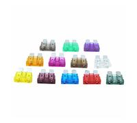 Fusible 20 pièces/ensemble 10A tuyau de sécurité automobile lampe au xénon fusible tuyau de sécurité5A 10A 15A 20A 25A 30A fusible de voiture 19*19mm insertion automatique blanc noir Câblage de protec