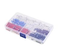 Fusible, 200pcs Boîte assortie Fusibles continentaux Fusible torpille à action rapide Voiture classique 5A 8A 10A 16A 25A Fusibles automobiles allemands/européens Set Dia 6mm Type Câblage de protect