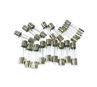 Fusible 20PCS 5x20 6x30mm Fusible en verre céramique 250V 0.2A 0.5A 1A 2A 3A 5A 6A 8A 10A 15A 5 * 20 6 * 30 Le multimètre fusibles Tube d'assurance automobile Câblage de protection (Color : 250v F1a