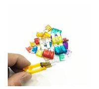 Fusible 5. 0 pièces. Assortiment de fusibles de véhicule à lame d'insertion droite moyenne de voiture 3/5/7.5/10/15/20/25/25/5/5/20 fusible Câblage de protection