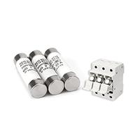 Fusible 5 pièces 10 * 38 fusible en céramique à fusion rapide 10x38mm fusible 500V 0.5A 1A 2A 4A 5A 6A 8A 10A 16A 20A 32A RO15 RT18 RT14 Câblage de protection (Color : 3a, Size : 10x38)
