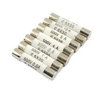 Fusible 5 pièces fusible en céramique 6x30mm 500V F 500mA 0.5A 1A 2A 3A 4A 5A 10A 15A coup rapide rapide BS1362 6 * 30mm RO58 rupture d'éperlan haute pression Câblage de protection (Size : 5A)