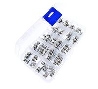 Fusible 50 pièces ensemble de fusibles en verre à soufflage rapide 5x20mm 0.2A 0.5A 1A 2A 3A 5A 8A 10A 15A 20A fusible Câblage de protection