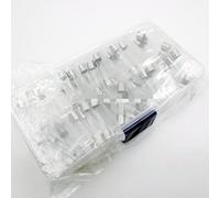 Fusible 50 pièces/lot 6 * 30mm Kit d'assortiment de fusibles en verre à soufflage rapide rapide, 6x30MM 0.5A 1A 2A 3A 5A 6A 7A 8A 10A 15A/250V Câblage de protection