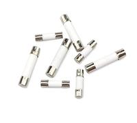 Fusible 50 pièces, tube de fusible en céramique, fusibles de tube à soufflage rapide, 250 V, 0,5/1/2/3/4/5/6/8/10/15/20/25/30 A, 5 x 20 mm 6 x 30 mm, circuits électriques de protection Câblage de prot