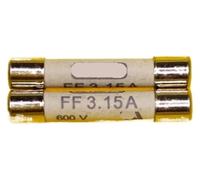 Fusible 6,3x32 mm 3,15A 600V AC,10 pièces,7012540