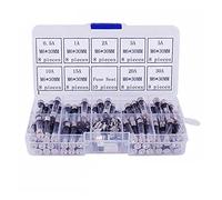 Fusible 72pcs 6x30mm Fusible Assortiment Kit Fusibles En Verre À Soufflage Rapide 0.5A 1A 2A 3A 5A 10A 15A 20A 30A AMP Câblage de protection