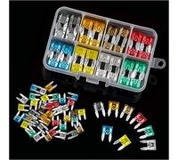 Fusible 80 pièces Mini Fusibles à Lame Standard Ensemble for 2/5/7.5/10/15/20/25/30 AMP Automobile Voiture Bateau Camion Assortiment Kit
