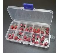 Fusible 9 espèces 50pcs / Box Place Backup 382 Ensemble de mélange de fusibles électriques assortis 0,5 A 1A 2A 3,15 A 4A 5A 6,3 A 8A 10A Câblage de protection