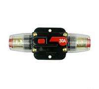 Fusible automatique en ligne 12 V-24 V CC pour audio de voiture et marine, interrupteur de réinitialisation manuel remplace le porte-fusible AGU, connecteur 4/8 AWG pour bateau, voiture pour