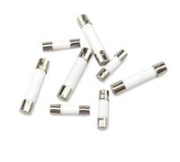 Fusible céramique à cartouche, Lot de 100 fusibles en vitrocéramique à fusion rapide 5 x 20 mm et 6 30, 250 V, 0,5-30 A(100pcs 6x30,0.5A)