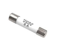 Fusible céramique à cartouche, Tubes fusibles en céramique 5 x 25 mm, lot de 100, 0, A à 16 A, 250 V, for four micro-ondes solaire (remplacement)(6A)