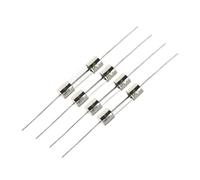 Fusible céramique à fusion rapide, Fusible rapide axial en verre 5x20mm 250V avec fil conducteur 1/2/3/4/5/6/7/8/10/15/20/30A (20 pièces, 2A)(15A,10PCS)
