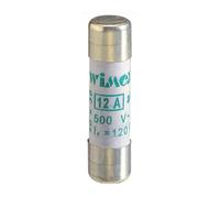 Fusible cylindrique 10 x 38 10,3 x 38 mm, 500 V 4 A, industriel et civil, utilisation aM, protection courants d'appel, moteurs, transformateurs, en céramique, stéatite, puissance interruption 120KA