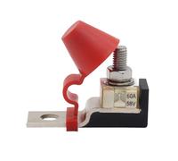 Fusible de batterie M8 30 A-300 A, bloc-fusible avec fusible annulaire 58 V, protection d'allumage for bateau, camion, camping-car, bateau de croisière, grue, 1 pièce(60A)