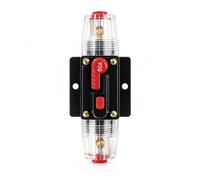 Fusible de de Disjoncteur en Ligne 50A, Interrupteur FRéinitialisation usible Inline 12V-24V DC, Disjoncteur Interrupteur Porte Fusible, pour Amplificateur Audio Voiture Camion Bateau