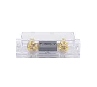 Fusible de secours de voiture avec Base de plaque 5 0A 60A 80A 100A 120A 150A 200A 250A 300A 400A Fusible de fourche de Protection de Circuit Câblage de protection (Color : Box With Fuse, Size : One
