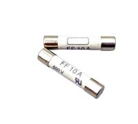 Fusible en céramique rapide FF 10A 600V 50kA 6.3x32mm 195100 7012540, 5 pièces