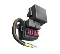 Fusible pré-câblé 2 broches 80 A pour boîte de relais avec 6 porte-fusibles ATC/ATO, boîtier résistant aux éclaboussures pour voitures, camions, bateaux, camping-cars - 12 V à 24 V