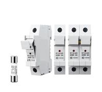 Fusible RT18/RT14-18 500V AC 1P/2P GG À Usage Général for La Maintenance Des Machines Et Équipements De Panneaux Électriques(4A,2P Base and Fuse)