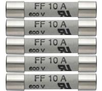 N/A testo 0590 0005 Lot de 5 fusibles de rechange 10 A/600 V,