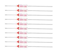 Fusible Thermique 10A 250V Température 113°C Enveloppe Métallique pour Électroménager Industriel Protection contre Surchauffe pour Moteurs Transformateurs