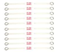 Fusible Thermique de 10PCs, Coupures Thermiques du Fusible en Céramique 250V 20A pour Appareils(90mm-240 ℃)