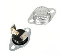 Fusible thermique de sécheuse 53-1182 L300 Pièce de rechange pour Admiral - Interrupteur de sécurité à haute limite fixe sans chaleur 3,3 x 5,6 cm