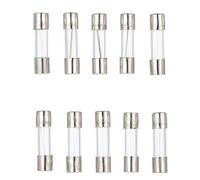 Fusibles 100 pièces/ensemble 5x20mm Kits assortis de fusibles de tube de verre à soufflage rapide, fusibles de voiture en verre à soufflage rapide 0.2A 0.5A 1A 2A 3A 5A 8A 10A 15A 20A Câblage de prote