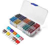 Fusibles 100 pièces fusibles de voiture 2A 3A 5A 7. 10A 15A 20A 25A 30A 35A Ampère avec boîte Clip assortiment Auto lame Type fusible ensemble