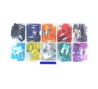 Fusibles 120PCS Fuse Car Kit Assorted Auto Car Truck Assortiment de fusibles à lame standard, 2A 3A 5A 7.5 A 10A 15A 20A 25A 30A 35AFuse automobile Câblage de protection