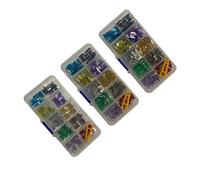 Fusibles 150/100/50PCS Mini fusibles de voiture avec assortiment de clips de boîte, 2A/3A/5A/7,5A/10A/15A/20A/25A/30A/35A Auto Micro Blade Type Fuse Set Truck Câblage de protection (Color : 50pcs Wit