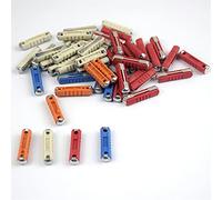 Fusibles 50 pièces/Kit 5A 8A 16A 25A Kit de fusibles automatiques de voiture classique fusible de voiture en céramique balle automobile fusibles européens Câblage de protection