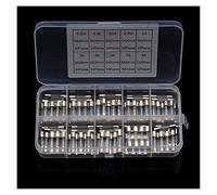 Fusibles 72/100 pièces ensemble de fusibles en verre à soufflage rapide 5x20mm/6x30mm Kit 250V 0.2A-30A for électroniques for appareils ménagers(B)