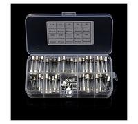 Fusibles 72/100 pièces ensemble de fusibles en verre à soufflage rapide 5x20mm/6x30mm Kit de fusibles en verre à soufflage rapide 250V 0.2A-30A for fusibles électroniques for appareils ménagers Câblag