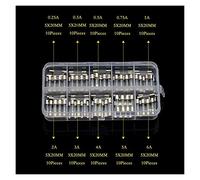 Fusibles 72/100 pièces/ensemble fusible Tube en verre à soufflage rapide Kit assorti 5x20mm/6x30mm fusibles en verre à soufflage rapide fusibles 0.2-30 ampères Câblage de protection (Color : XS)