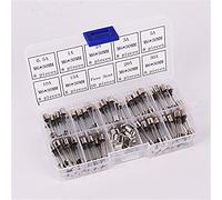 Fusibles 72pcs 6x30mm Fusibles en verre à soufflage rapide Fusibles en verre de voiture à soufflage rapide Kit assorti 250 10pcs Fusible siège 6 * 30 Fusible domestique avec fusibles de boîte Câblage