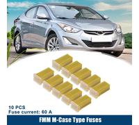 Fusibles À Cartouche Micro 60A / Fusible De Type Fmm M-pour Case Pour Moteur / Jaune 10