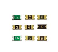 Fusibles à fusion rapide 0603, 63V 32V FS0,25A 0,375A 0,5A 0,75A 1A 1,25A 1,5A 2A 2,5A 3A 3,5A 4A 5A 6A 7A 8A(0.2A)