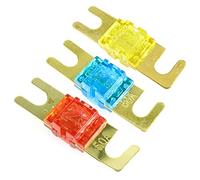 Fusibles ANL Plaqué Or Goujon Voiture Fusibles Mini Voiture Stéréo Audio AFS Fusible 20A 30A 40A 50A 60A 70A 80A 100A 125A 150A 175A 200A fusibles Câblage de protection (Color : One Size, Size : 30A