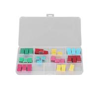 Fusibles Automobiles 30 Pièces, Kit d'Assortiment avec Boîtier Plastique, 20-60A 32V, Fusibles en Forme de Boîte - Matériau Ignifuge, Identification Facile, Compatibilité Large