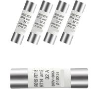 Fusibles céramiques 40-63 A, boîte de 20, RT18-63, RO16, RT14, AM4, RT19, 14 x 51 mm, 40 A, 50 A, 63 A, 500 V, 690 V, VDE0636, IEC269(50A 20pcs core Only)