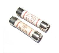 Fusibles domestiques BS1362 1A 2A 3A 5A 10A 13A 15A 20A 6 * 25mm, cartouche de fusible en céramique anti-émeute for appareils électroménagers, 2 pièces(2A)
