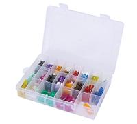 Fusibles Miniatures et Standards, 220 Pièces, Assortiment Fusibles Lames 2-35 AMP, Protection Rapide 32V - Large Compatibilité Véhicules, Identification Par Couleur, Boîte de