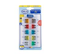 Fusibles plats alca® 5-30 A ; 10 pcs. Blister bleu marron transparent rouge jaune vert orange Voiture Caravane Tracteur Bus Moto Véhicule de tourisme Camion etc.